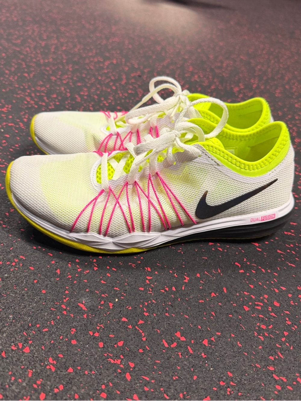Nike Women’s Neon Yellow & Pink Performance Training Sneakers